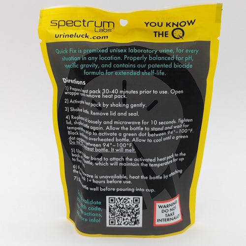 Quick Fix - 3oz Synthetic Plus Fetish Urine back